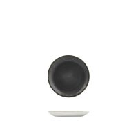 Stonecast Raw Black Round Coupe Plate - 165mm (Pack of 12)