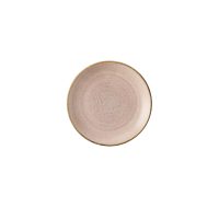 Stonecast Raw Terracotta Round Coupe Plate - 165mm (Pack of 12)