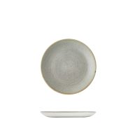 Stonecast Raw Grey Round Coupe Plate - 217mm (Pack of 12)