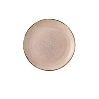 Stonecast Raw Terracotta Round Coupe Plate - 217mm (Pack of 12)