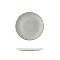 Stonecast Raw Grey Round Coupe Plate - 260mm (Pack of 12)
