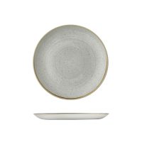 Stonecast Raw Grey Round Coupe Plate - 288mm (Pack of 12)