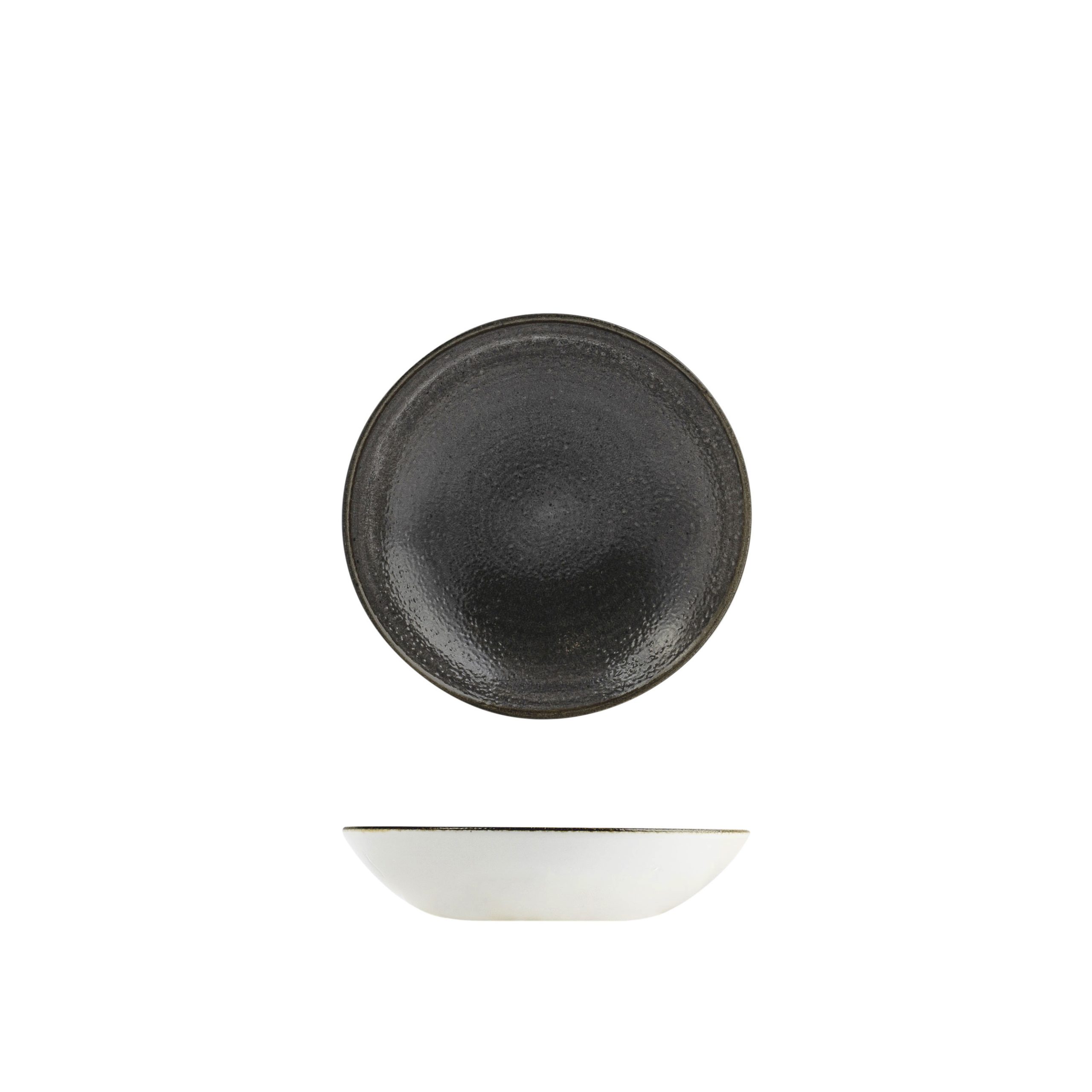 Stonecast Raw Black Round Coupe Bowl - 426ml (Pack of 12)