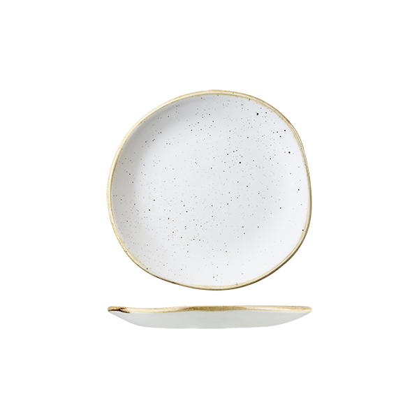 Stonecast Barley White Organic Round Plate - 186mm (Pack of 12)