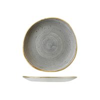 Stonecast Peppercorn Grey Organic Round Plate - 210mm (Pack of 12)