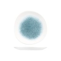 Churchill Raku Topaz Blue Round Organic Plate - 210mm (Pack of 12)