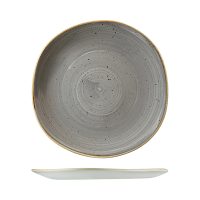 Stonecast Peppercorn Grey Organic Round Plate - 264mm (Pack of 12)