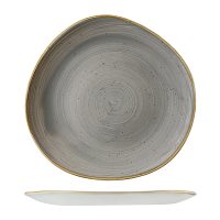 Stonecast Peppercorn Grey Organic Round Plate - 286mm (Pack of 12)