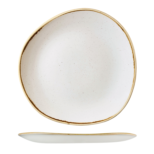 Stonecast Barley White Organic Round Plate - 286mm (Pack of 12)