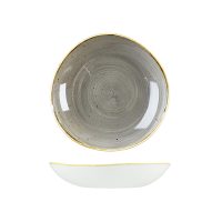 Stonecast Peppercorn Grey Organic Round Bowl - 1100ml (Pack of 12)
