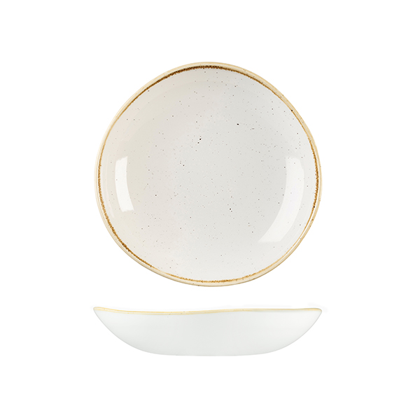 Stonecast Barley White Organic Round Bowl - 1100ml (Pack of 12)