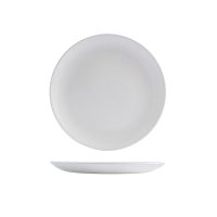 Churchill Satin Round Coupe Plate - 217mm - White (Pack of 12)