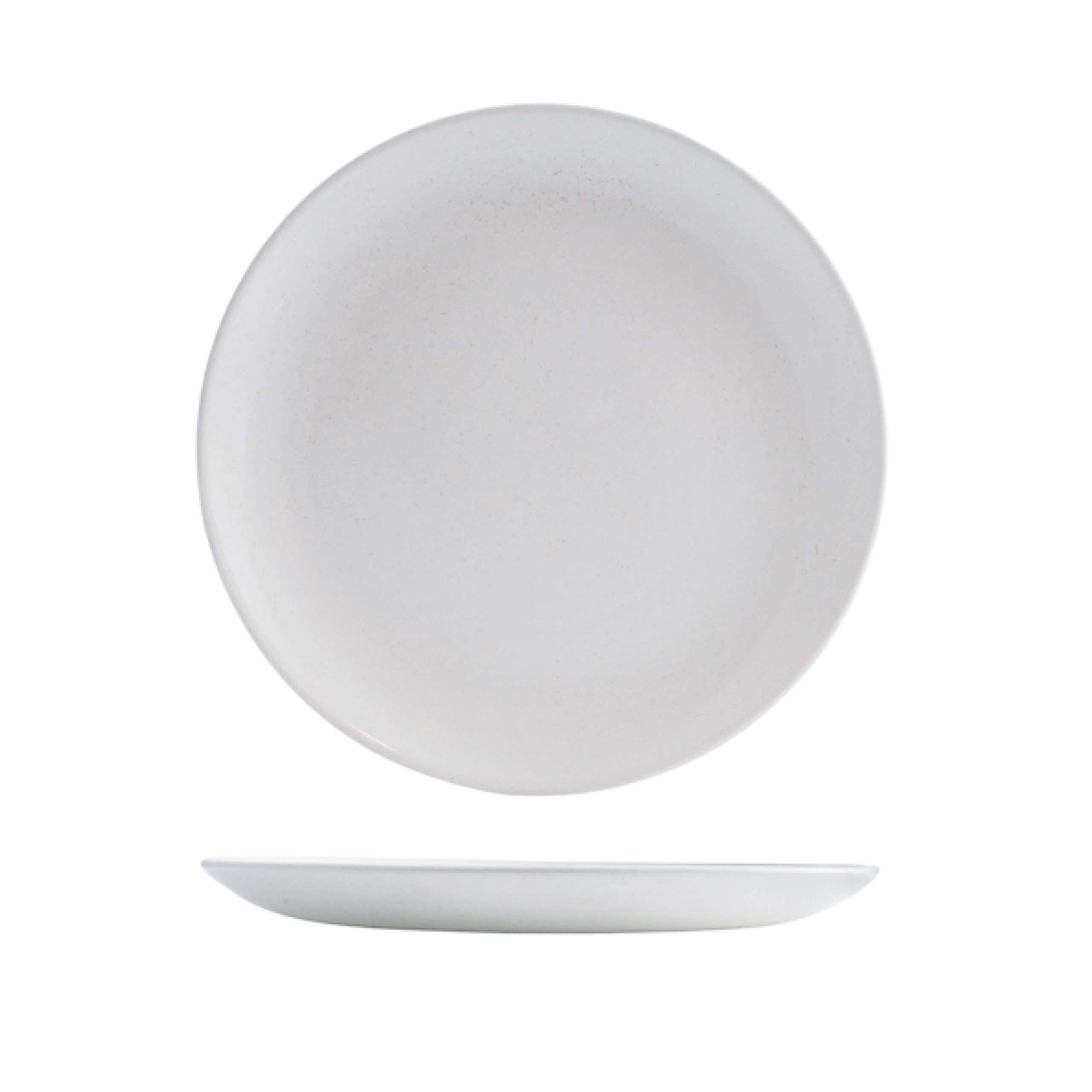 Churchill Satin Round Coupe Plate - 260mm - White (Pack of 12)