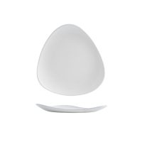 Churchill Satin Triangular Plate - 192mm - White (Pack of 12)