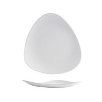 Churchill Satin Triangular Plate - 229mm - White (Pack of 12)