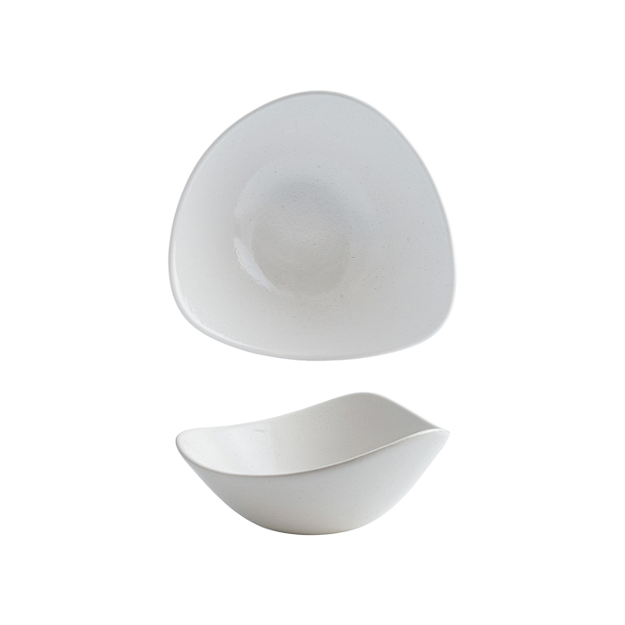 Churchill Satin Triangular Bowl - 370ml - White (Pack of 12)