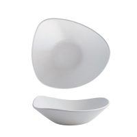 Churchill Satin Triangular Bowl - 600ml - White (Pack of 12)
