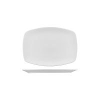 Australian Fine China Bistro Rectangular Coupe Platter - 303x211mm - White (Pack of 18)