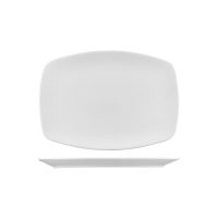 Australian Fine China Bistro Rectangular Coupe Platter - 358x255mm - White (Pack of 12)