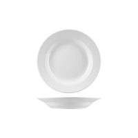 Australian Fine China Bistro Soup Pasta Bowl - Wide Rim - 210ml - White (Pack of 24)