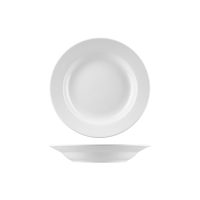 Australian Fine China Bistro Soup Pasta Bowl - Wide Rim - 550ml - White (Pack of 12)