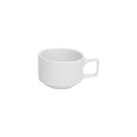 Australian Fine China Bistro Stackable Espresso Cup & Saucer - 120ml - White (Pack of 96)
