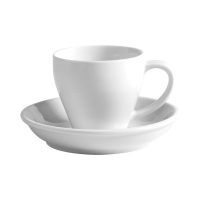 Australian Fine China Bistro Tulip Espresso Cup & Saucer - 110ml - White (Pack of 72)