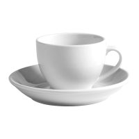 Australian Fine China Bistro Western Espresso Saucer - 134mm - White (Pack of 12)