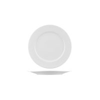 Australian Fine China Bistro Round Plate - Wide Rim - 185mm - White (Pack of 60)