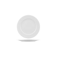 Australian Fine China Bistro Round Plate - Wide Rim - 160mm - White (Pack of 72)