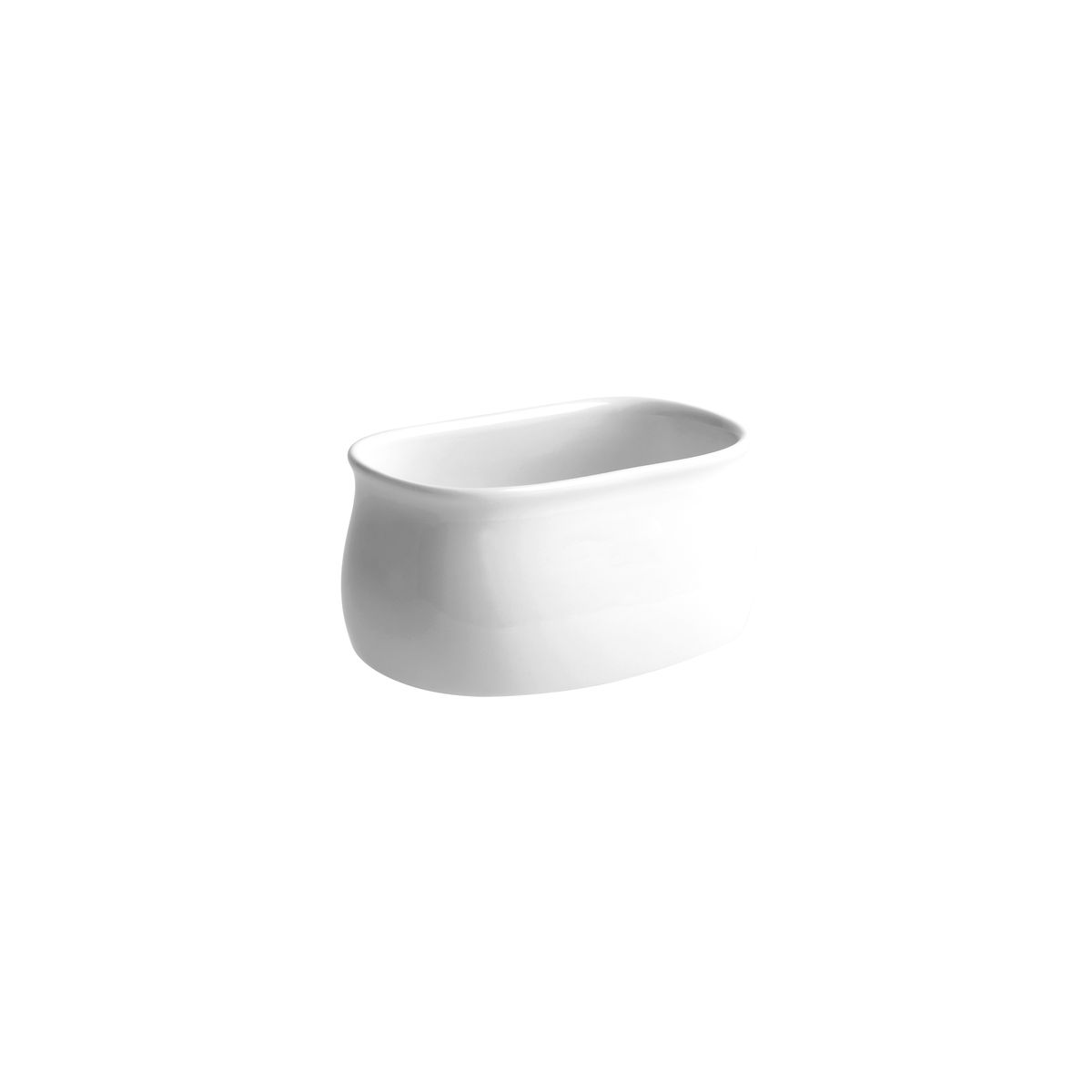Australian Fine China Bistro Sugar Sachet Holder - 70x100mm - White (Pack of 6)