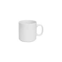 Australian Fine China Bistro Stackable Mug - 215ml - White (Pack of 36)