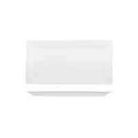 Australian Fine China Bistro Rectangular Platter - Wide Rim - 305x155mm - White (Pack of 18)