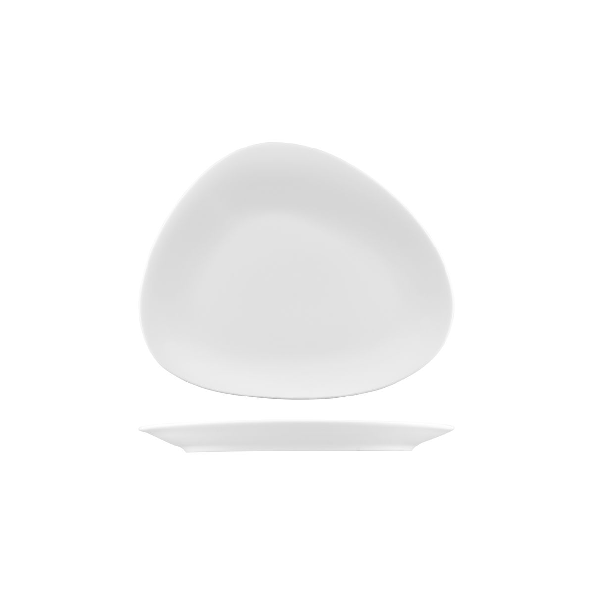 Australian Fine China Beachcomber Oval Coupe Plate - 305x247mm - White (Pack of 6)