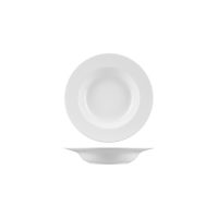 RAK Porcelain Banquet Round Deep Plate - Wide Rim - 230mm - White (Pack of 12)