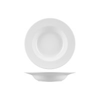 RAK Porcelain Banquet Round Deep Plate - Wide Rim - 260mm - White (Pack of 12)