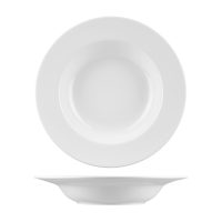 RAK Porcelain Banquet Round Deep Plate - Wide Rim - 300mm - White (Pack of 6)
