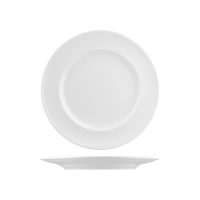 RAK Porcelain Classic Gourmet Round Plate - Wide Rim - 270mm - White (Pack of 12)