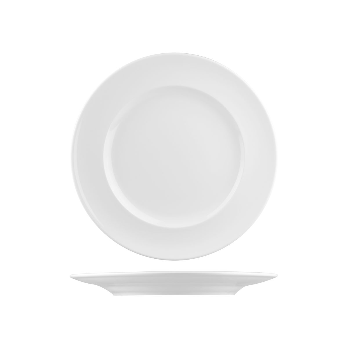 RAK Porcelain Classic Gourmet Round Plate - Wide Rim - 270mm - White (Pack of 12)