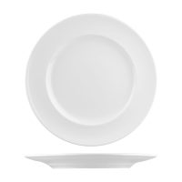 RAK Porcelain Classic Gourmet Round Plate - Wide Rim - 330mm - White (Pack of 6)