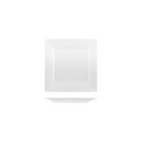 Australian Fine China Flinders Square Plate - Wide Rim - 182x182mm - White (Pack of 12)