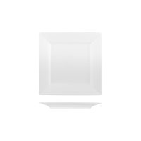 Australian Fine China Flinders Square Plate - Wide Rim - 214x214mm - White (Pack of 12)