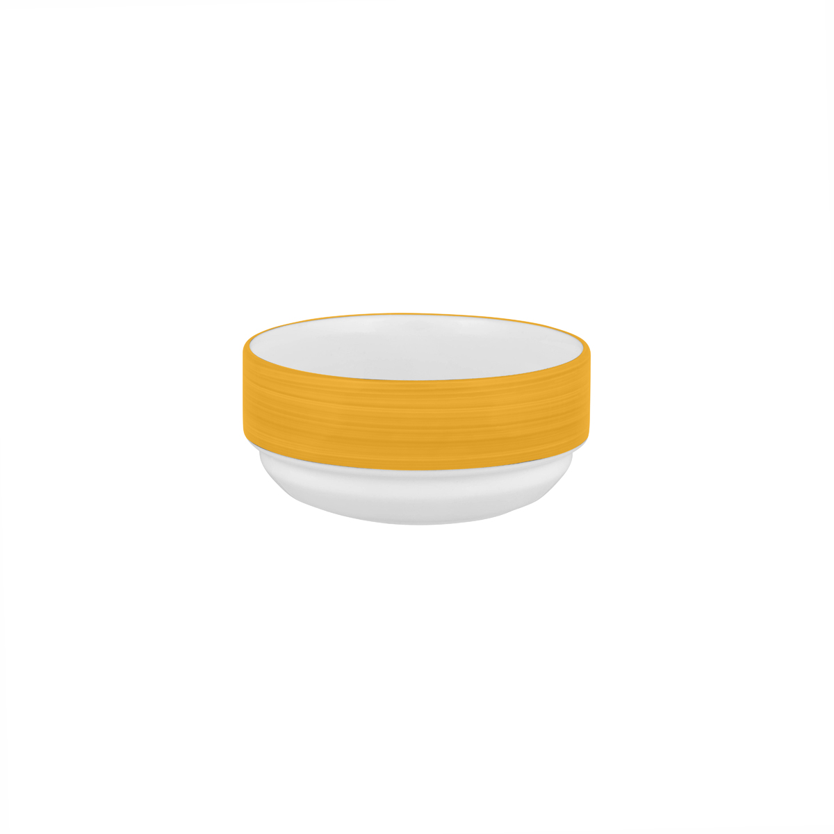 Australian Fine China Sandgroper Yellow Stackable Soup Bowl - 300ml (Pack of 12)