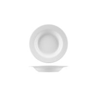 Australian Fine China Macquarie Round Soup Plate - Wide Rim - 200ml - White (Pack of 12)