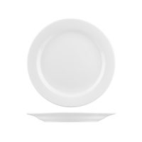 Australian Fine China Macquarie Round Plate - Wide Rim - 290mm - White (Pack of 12)