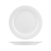 Australian Fine China Macquarie Round Plate - Wide Rim - 310mm - White (Pack of 12)