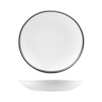 RAK Porcelain Nano Cru Black Round Coupe Bowl - Double Line - 1280ml (Pack of 12)