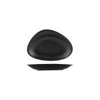 RAK Porcelain Neofusion Black Volcano Oval Coupe Plate - 270x187mm (Pack of 6)