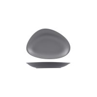 RAK Porcelain Neofusion Grey Stone Oval Coupe Plate - 270x187mm (Pack of 6)
