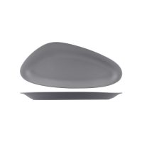 RAK Porcelain Neofusion Grey Stone Oval Coupe Platter - 420x190mm (Pack of 6)